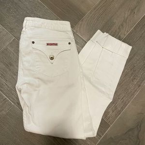 Hudson Crop White Denim
